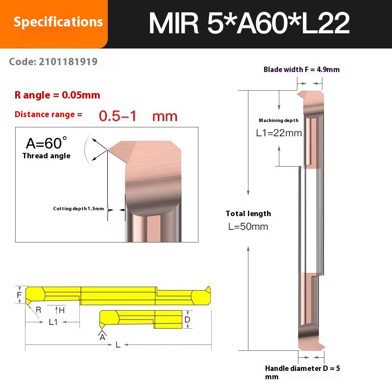 1132-MTR MIR MNR Dual Head Small Bore Boring Tools Tungsten Carbide Small Diameter Shock Resistant Bore Bar Turning Tools Cutting Tools Customized Shandong Denso Pricision Tools Co.,Ltd.